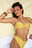 Haut de bikini froncé