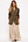 Lyocell Blend Pintuck Detail Midi Skirt