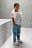 Organische Mom Jeans mit hoher Taille