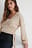 Alpaca Blend Overlap Knitted Sweater