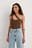 Asymmetric Knitted Ribbed Singlet