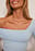 Asymmetric Shoulder Rib Top