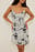 Asymmetrisches Wasserfall-Minikleid