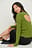 Pull tricoté côtelé avec détail dans le dos