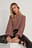 Organischer Rundhalsausschnitt Strickpullover