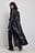 PU trenchcoat mit Schnallendetail