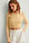 Button Detail Knitted Cropped Top