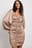 Rüschen-Minikleid mit Knopfleiste