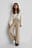 Button Detail Waist Suit Pants