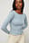 Organisches Langarmshirt mit Kontrastnaht