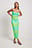Maxikleid mit Wasserfallausschnitt