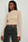 Organic Cropped Babylock Trumpet Sleeve Top
