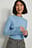 Organic Cropped Babylock Trumpet Sleeve Top