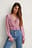 Cropped Flounce LS Blouse