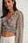 Cropped Flounce LS Blouse