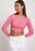 Cropped Long Sleeved Striped Top