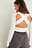 Crossback gebreide top