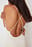 Rippenstrickkleid mit überkreuztem Rücken