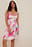 Robe courte en satin avec cristaux