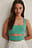 Gerecycleerd geribde crop top met cut-out