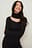Cut-out-Strickkleid mit hohem Ausschnitt