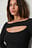 Cut Out Knitted Sweater