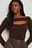 Cut Out Knitted Sweater