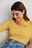 Geripptes Cut-Out-Top
