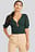Deep Neck Wrap Waist Top