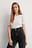 Deep Back Puff Sleeve Top