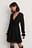 Deep V-Neck Front Tie Dress