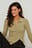 Strikket cardigan med diagonale knapper