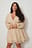 Dobby Overlap Mini Dress