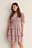 Robe smockée à volants Dobby recyclée
