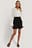 Draped Sheer Mini Skirt