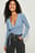 Drawstring Detail Wrap Top