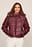 Gepolsterte PU-Jacke mit Kordelzug