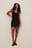 Drawstring Side Halterneck Mini Dress