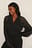 Chiffongbluse med elastisk midje