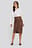 Faux Leather Wrap Skirt