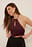 Kurzes Satin-Top
