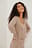 Fine Knitted Squared Neck Cropped Cardigan