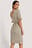 Flounce Structured Jersey Dress