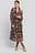 Flower Print Balloon Sleeve Dress