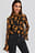 Flower Printed Shirred Blouse
