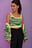 Fluffy strikket kort singlet