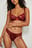 Front Lace Satin Thong