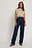 Front Pleat Wide Leg Denim
