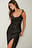 Robe midi satin