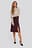 Front Slit Satin Skirt